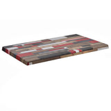 Werzalit Reddenwood 70x120c table tray