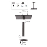Base de mesa de hierro fundido de 40 × 60 cm
