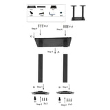 Base de mesa de hierro fundido de 70 cm