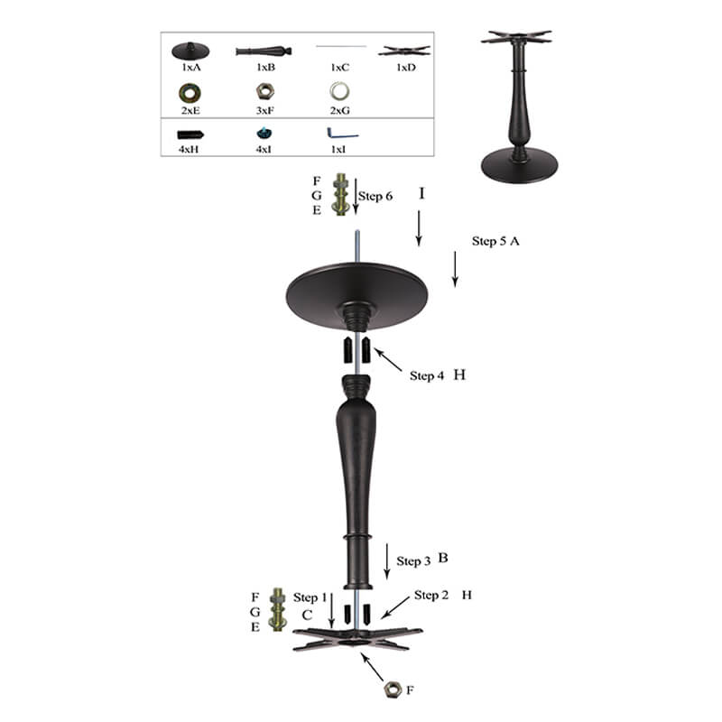 Mesa de café FASO Ø 43 Altura 72