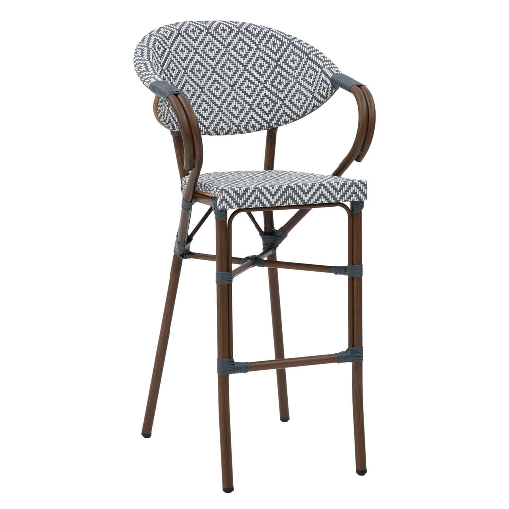 Silla de bar de milano azul