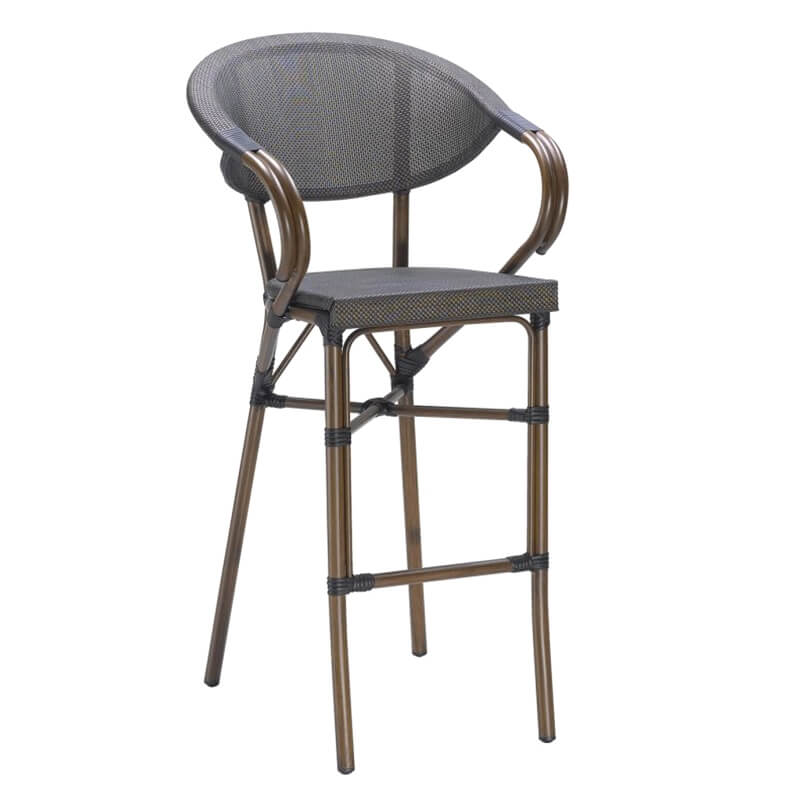 Silla de bar gris milano