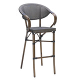 Silla de bar gris milano