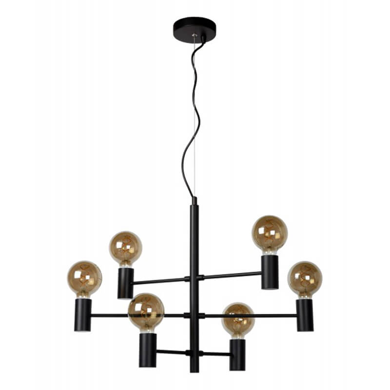 Lámpara colgante negra Leanne