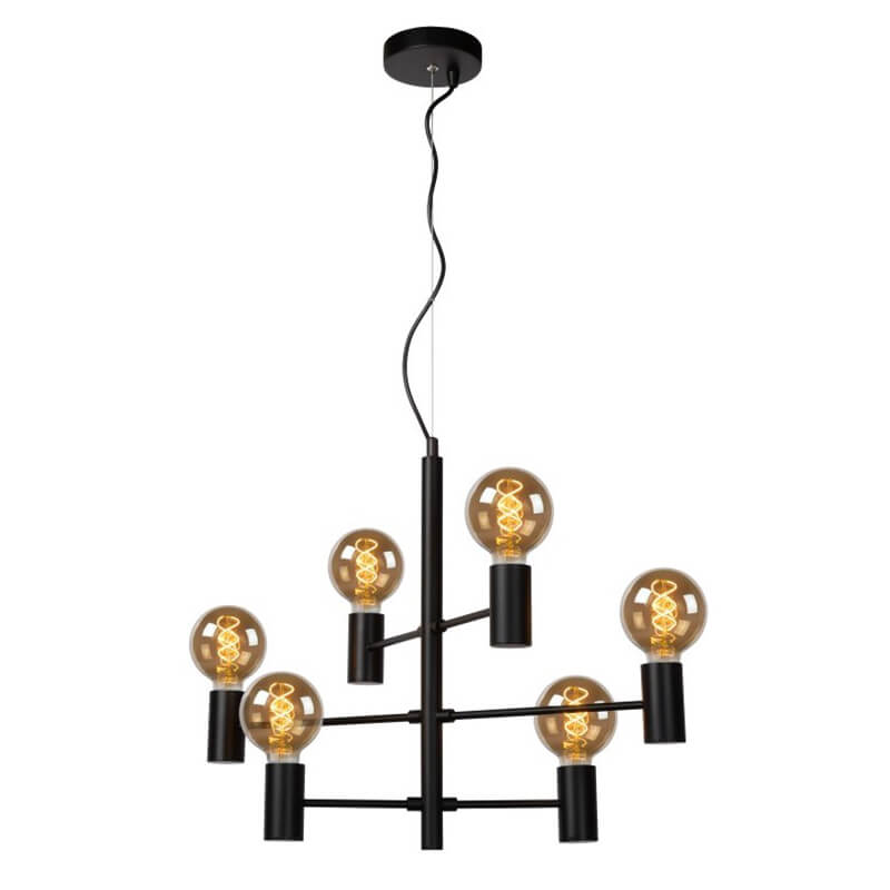 Lámpara colgante negra Leanne