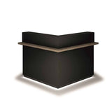 Muebles de recepción de escritorio de esquina