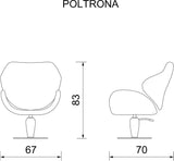 Flora hairdressing chair