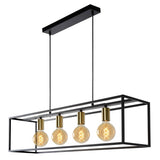 Lámpara colgante negra Ruben Quattro