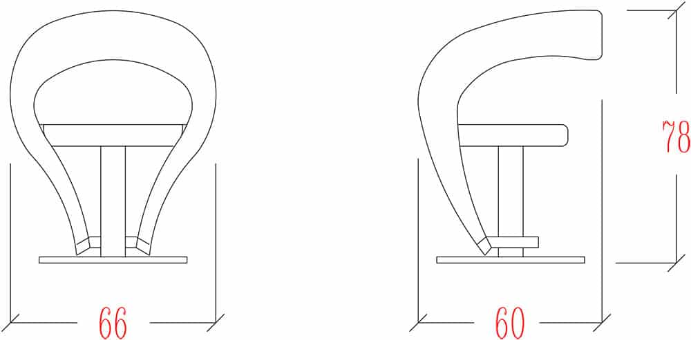 S-chair hairdressing chair