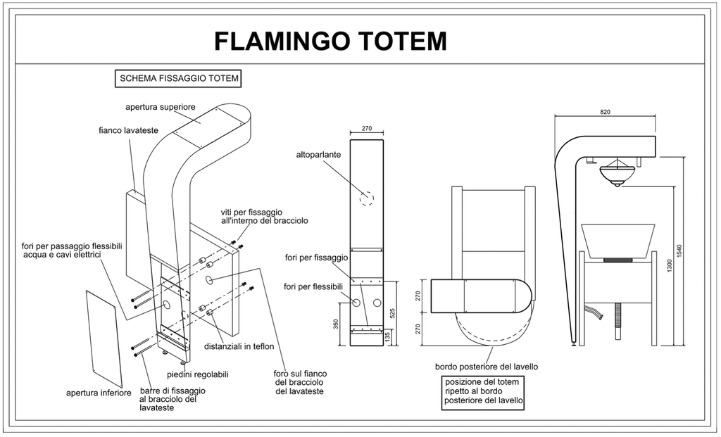 Head Spa Flamingo Totem