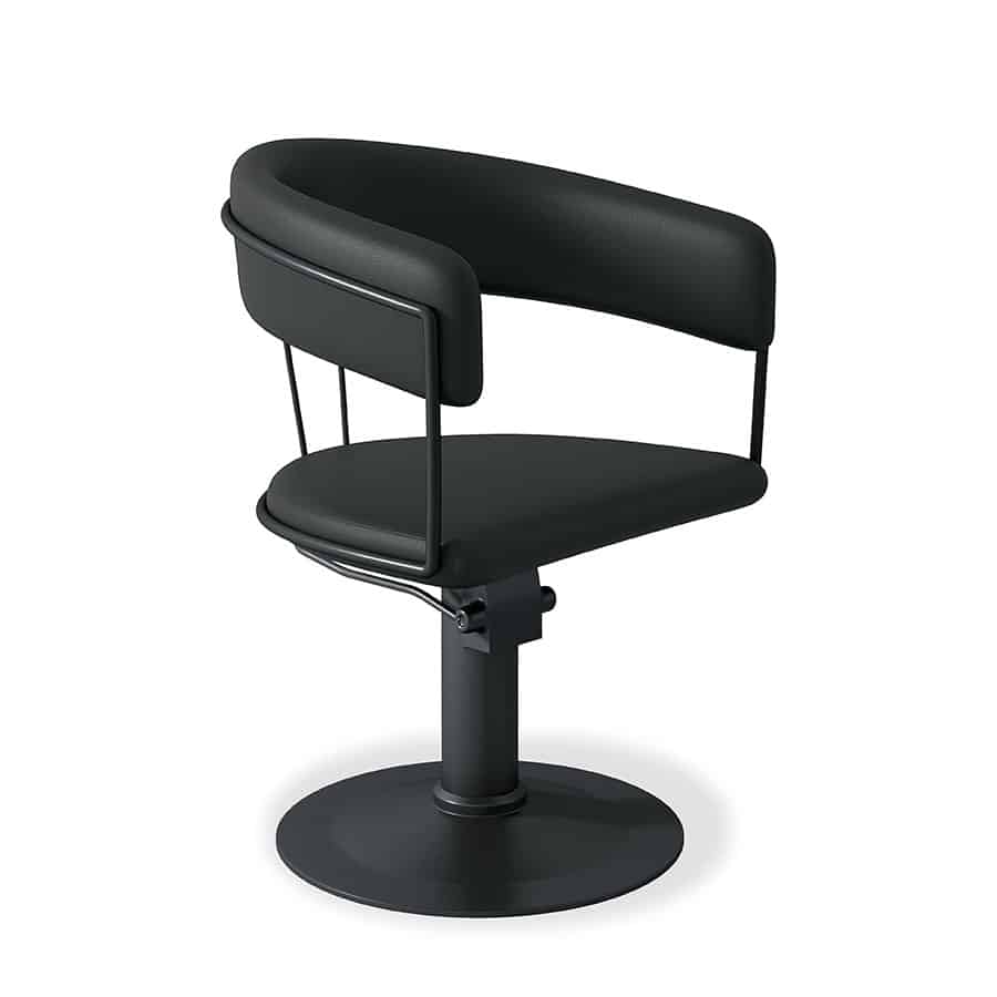 Posh Black Hairstyle Armchair