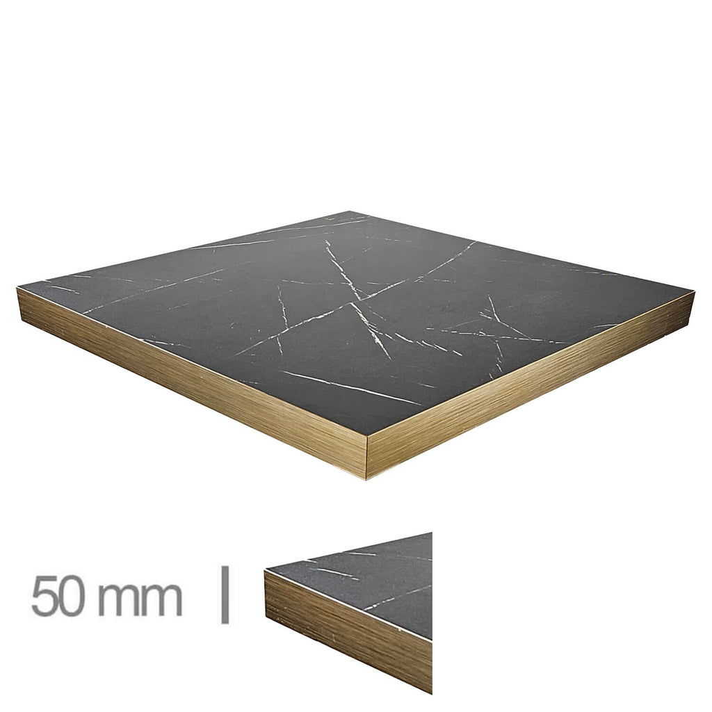 Bandeja de mesa de Dublín Mármol negro 70x70cm