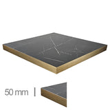 Bandeja de mesa de Dublín Mármol negro 70x70cm