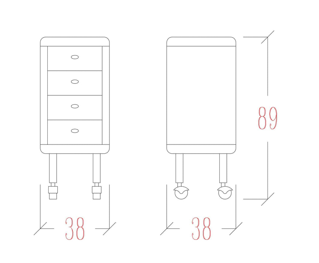 Carro de peluquería joven