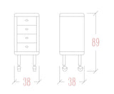 Carro de peluquería joven