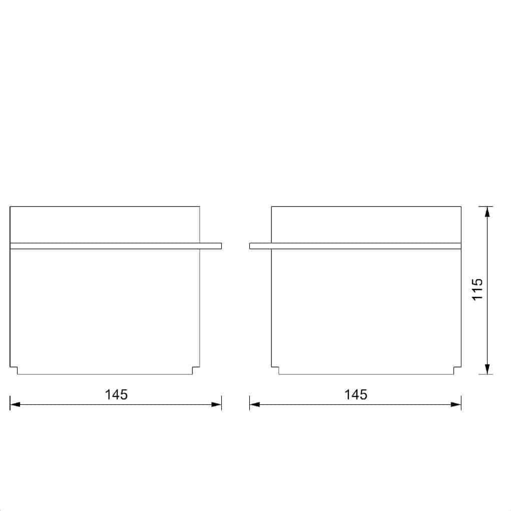 Muebles de recepción de escritorio de esquina
