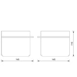 Muebles de recepción de escritorio de esquina