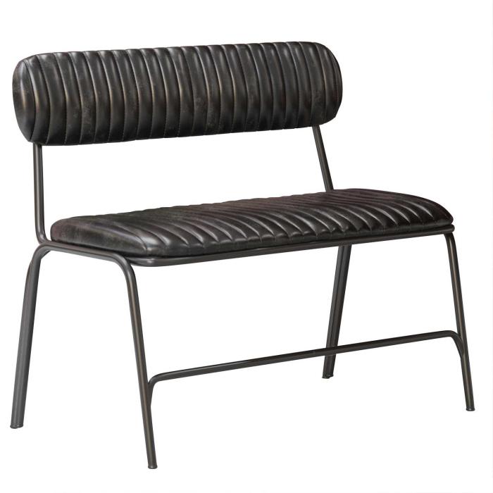Banc Similicuir noir 2