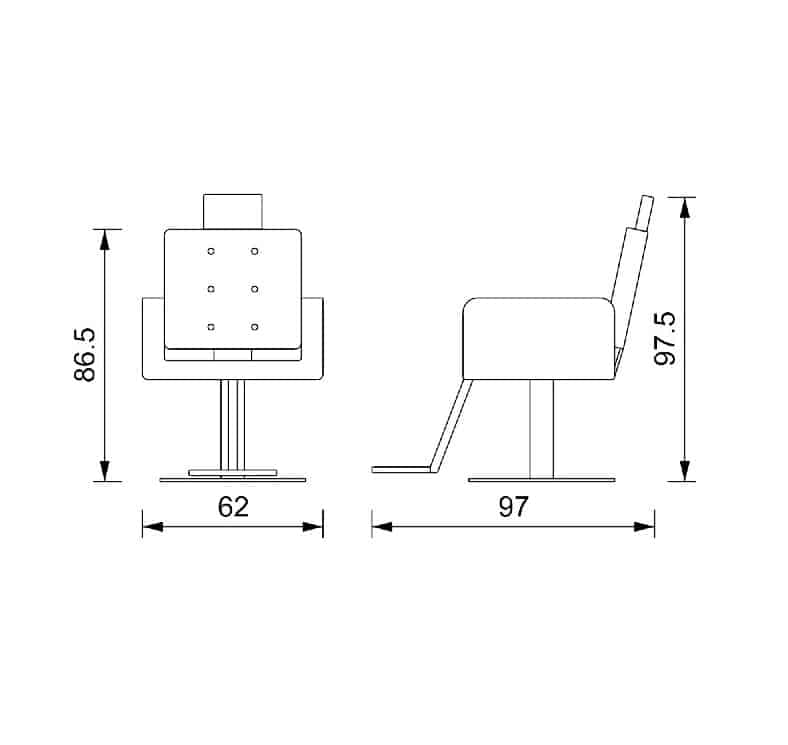 Eva hairdressing chair