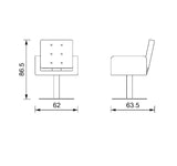 Hairdressing armchair Frida