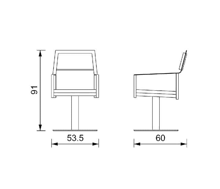Hairdressing armchair LUPE