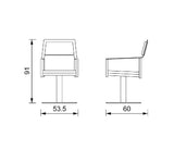 Hairdressing armchair LUPE