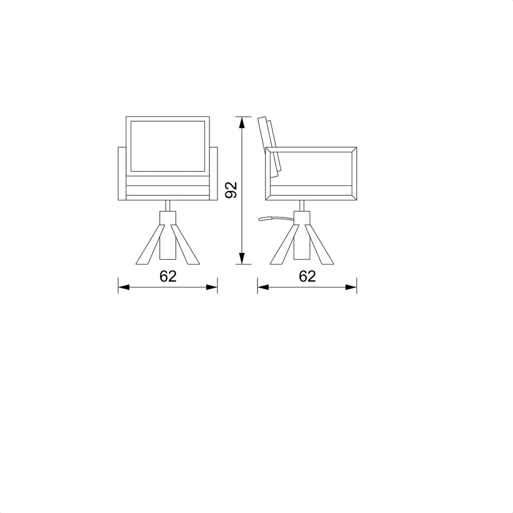 Silla de peluquería de hierro