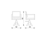 Silla de peluquería de hierro