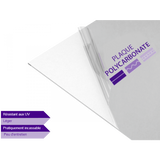 Plaque Polycarbonate 1200x900x5mm (Panneau rigide transparent Claustra Muret)