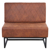 Banquette De Café Troje Vintage Cognac