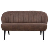 Sofá de boras marrones