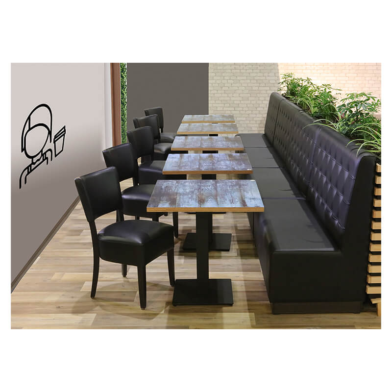 Luna Black Coffee Bench