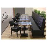 Luna Black Coffee Bench