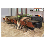 Luna Black Coffee Bench