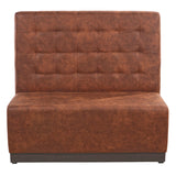 Banquette De Café Napoli Vintage Cognac