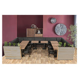 Banco de café Safran negro