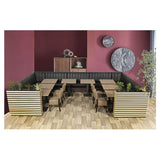 Banco de café Safran negro