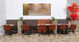 Banquette De Café Napoli Vintage Brun