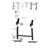 Aluminum coffee table 56 × 8 height 72