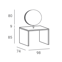 Coiffeuse REFLECTION II R CENTRAL