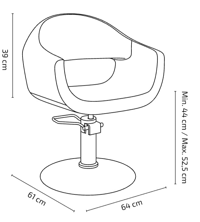 Carlo hairdressing chair