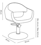 Carlo hairdressing chair