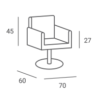 Fauteuil de Coiffure TULIP