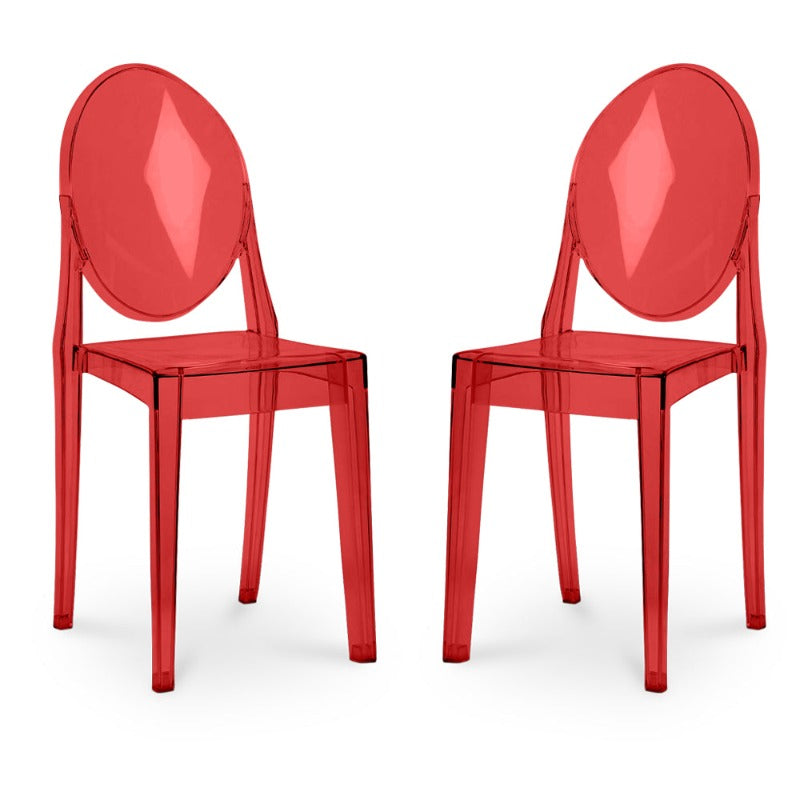 Lot 2x Chaises CRYSTA