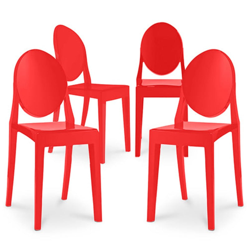 Lot 4x Chaises CRYSTA