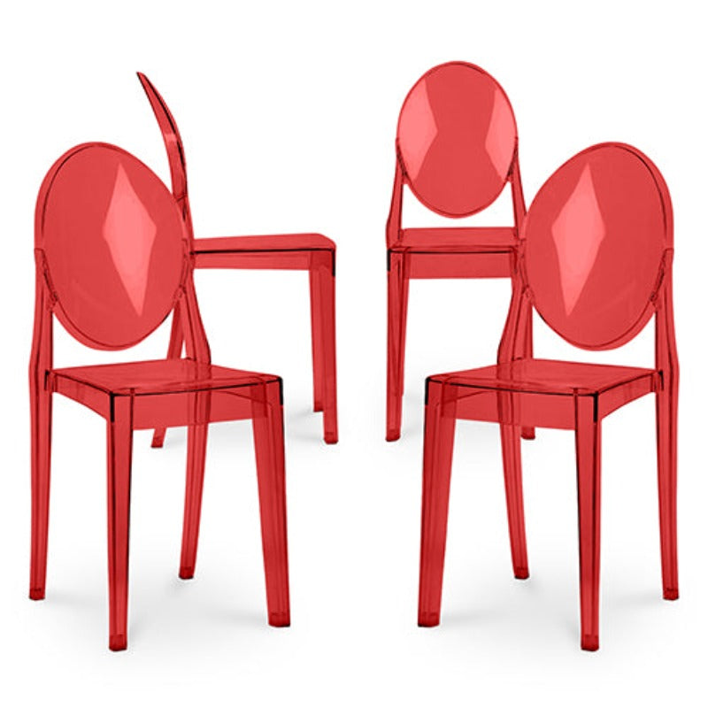 Lot 4x Chaises CRYSTA