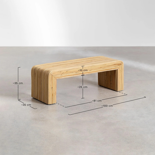 Table basse Rotin