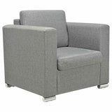 Fauteuil gris foncé tissu