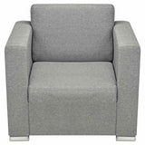 Fauteuil gris foncé tissu
