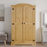 Garde-robe avec 2 portes Gamme Corona pin mexicain
